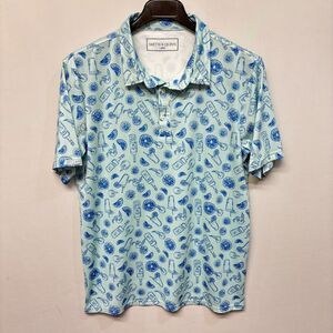 Smith & Quinn Men Short Sleeve Performance Polo Shirt Top Size Large D023 -1